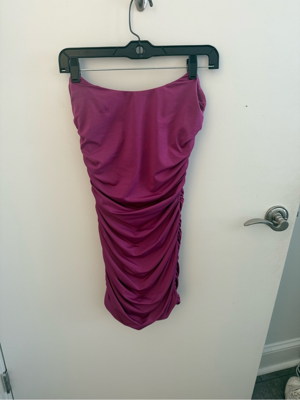 Lucy in the Sky Magenta Ruched Tank Dress